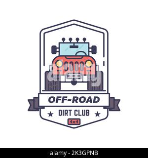 Off-road 4x4 club badge Stock Vector