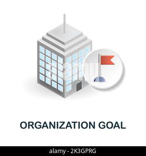 Organization icon. 3d illustration from personal productivity ...