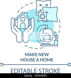 Homesickness turquoise concept icon Stock Vector Image & Art - Alamy
