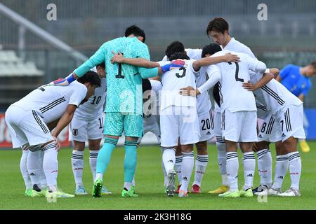 Castel Di Sangro, Abruzzo. 26th Sep, 2022. Japan players during the Friendly U21 match Italy-Japan Teofilo Patini stadium in Castel di Sangro, Italy, September 26th, 2022 Fotografo01 Credit: Independent Photo Agency/Alamy Live News Stock Photo