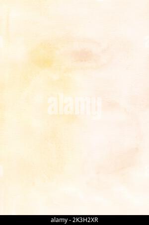 Watercolor light peach color background. Pastel orange backdrop. Stock Photo