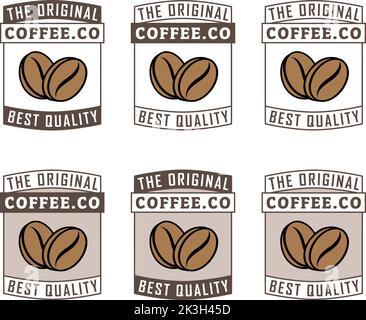 Coffee Beans Icon isolated on a White Background Stock Vector