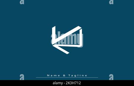 Alphabet letters Initials Monogram logo LN , NL Stock Vector
