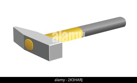 hammer isolated on white background, hammer vector illustration Stock Vector