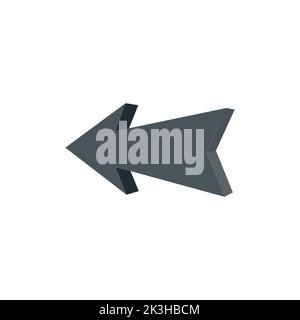 Arrow icon on white background. flat style. arrow icon Stock Vector