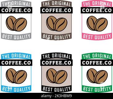 Coffee Beans Icon isolated on a White Background Stock Vector