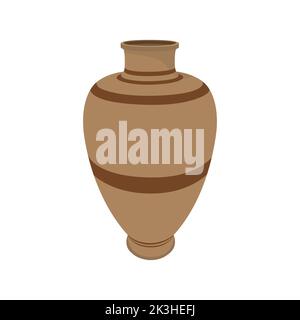 Clay pots vector illustration isolated on white background Stock Vector