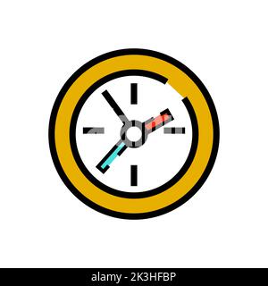 Clock Icon In Trendy Design Vector. clock icon or logo isolated sign symbol vector illustration - high quality black style vector icons Stock Vector