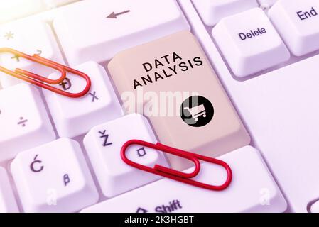Sign displaying Data Analysis. Business showcase Translate numbers to Analytical Conclusion Forecasting Stock Photo