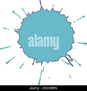 ink or water liquid splatter Stock Vector