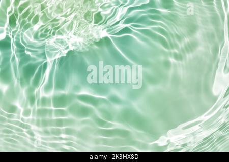green blue water wave, pure natural swirl pattern texture background, abstract photography Stock Photo