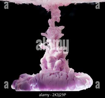 color abstraction, color mix liquid, abstract background Stock Photo