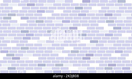 Brick wall seamless pattern. Gray brickwork repeating texture. Bricks masonry background. Vector. Stock Vector