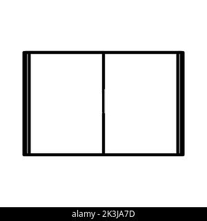 Book line icon, outline vector sign, linear style pictogram isolated on white. Knowledge and education sign and studying. Library symbol, logo illustr Stock Vector