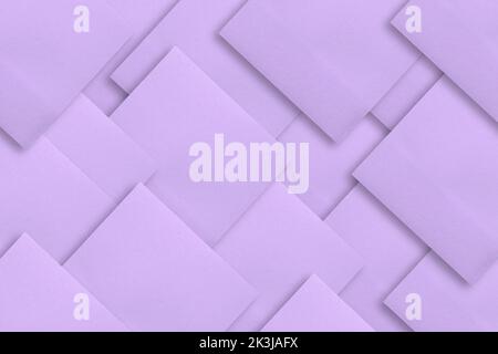 Abstract background superimposed lilac paper sheets for notes Stock Photo