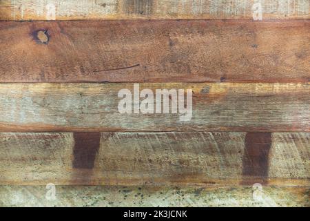 Recycled old wooden planks background Stock Photo