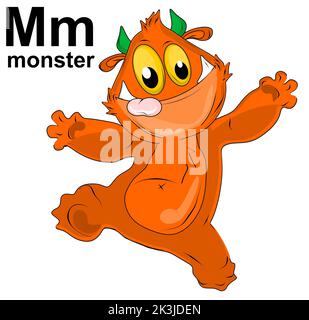 m is for monster Stock Photo