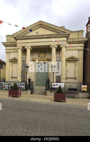 The Corn Hall in the market town of Diss, Norfolk, England, Britain, UK Stock Photo