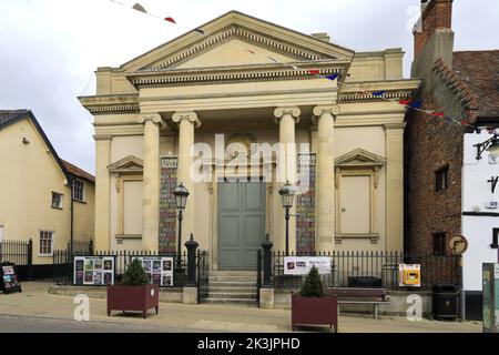 The Corn Hall in the market town of Diss, Norfolk, England, Britain, UK Stock Photo