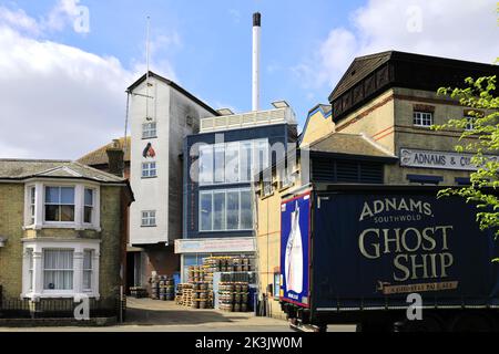 The Adnams brewery and distillery, Southwold town, Suffolk County, England, UK Stock Photo