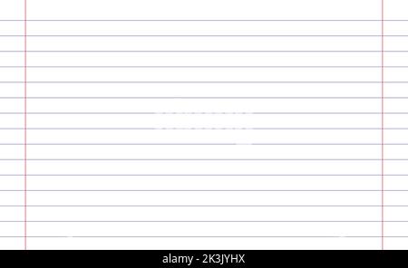 Grid paper. Abstract striped background with color horizontal lines. Geometric pattern for school, wallpaper, textures, notebook. Lined paper blank Stock Vector