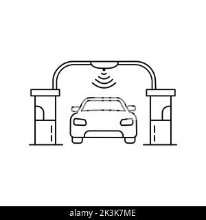 Electronic toll icons symbol vector elements for infographic web Stock Vector