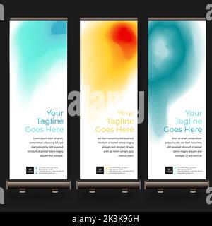 banner abstract topography design gradient layer color collection diffrence color vector Stock Vector
