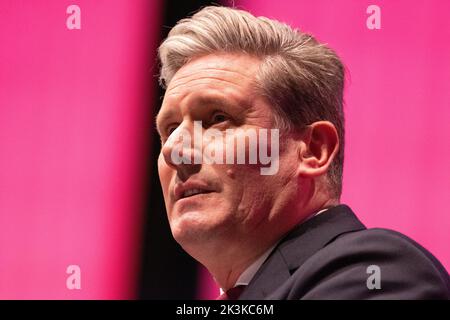 Keir Starmer Leaders speech at Labour Party Liverpool 27 September 2022 .Labour conference in Liverpool. Liverpool Kings Dock. Liverpool UK. Picture: gary Roberts/worldwidefeatures.com Credit: GaryRobertsphotography/Alamy Live News Stock Photo