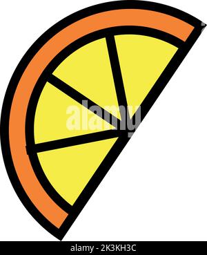 Simple orange icon. Vector illustration Stock Vector