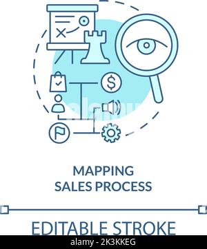Mapping sales process concept icon Stock Vector Image & Art - Alamy