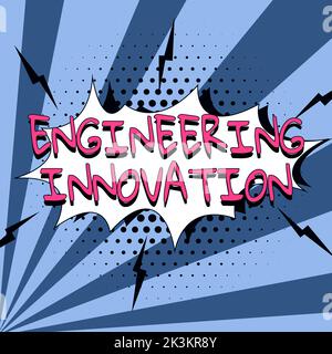 Text showing inspiration Engineering Innovation. Word Written on Process expressed in Logic and Mathematical Form Stock Photo