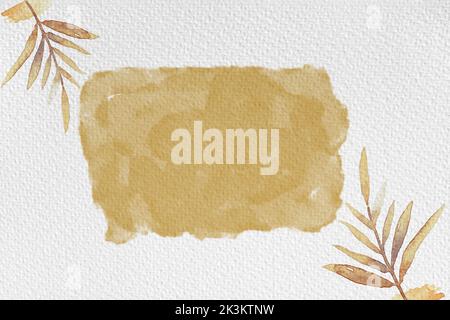 watercolor paper background texture. floral border background in green ...