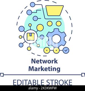 Network marketing concept icon Stock Vector