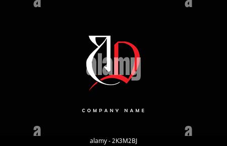 BD, DB Abstract Letters Logo Monogram Stock Vector