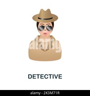 Detective icon. 3d illustration from crime collection. Creative Detective 3d icon for web design, templates, infographics and more Stock Vector