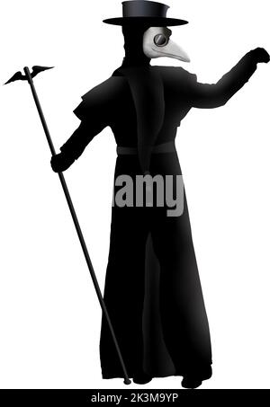 Plague Doctor Mask Isolated on White Background Stock Photo - Alamy