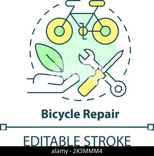 complex bike repair color icon vector illustration Stock Vector Image ...