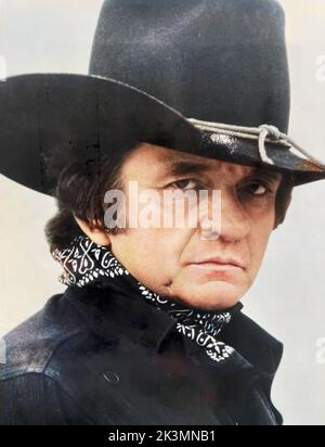 JOHNNY CASH (1992-2003)  Promotional photo of American Country musician about 1975 Stock Photo