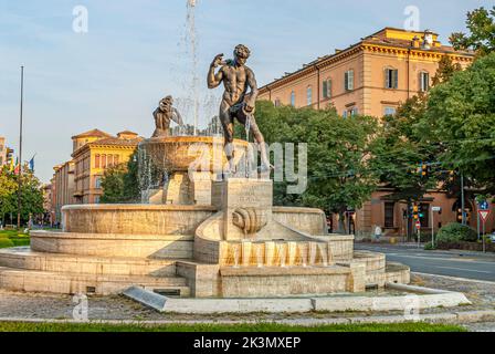 Fontana dei due fiumi Fountain in Modena, Emilia-Romagna, Italy Stock Photo