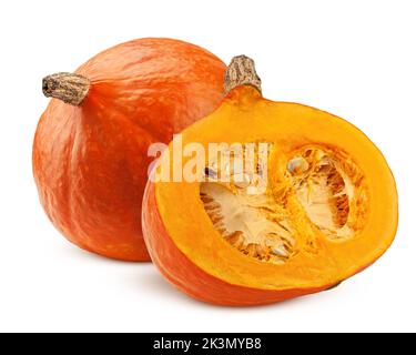 Pumpkin isolated on white background, clipping path, full depth of field Stock Photo