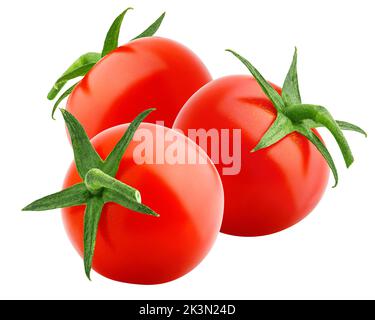 tomato cherry isolated on white background, clipping path, full depth of field Stock Photo