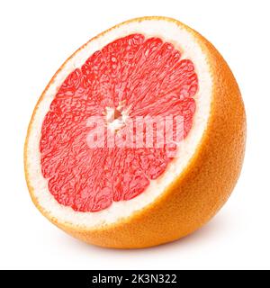 red grapefruit isolated on white background, clipping path, full depth of field Stock Photo