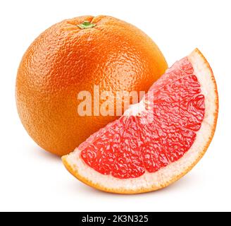 grapefruit isolated on white background, clipping path, full depth of field Stock Photo