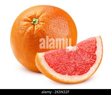 grapefruit isolated on white background, clipping path, full depth of field Stock Photo
