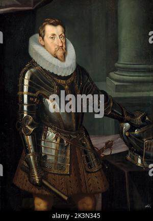 Ferdinand II (1578 – 1637) Holy Roman Emperor, King of Bohemia, Hungary, and Croatia from 1619 until his death in 1637. Stock Photo