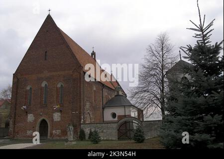 Zawichost, Małopolska, Lesser Poland, Polen, Polska; church of st. John the Baptist; kirche st. Johannes der Täufer; kościół św. Jana Chrzciciela Stock Photo