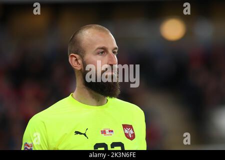 Oslo, Norway, 27 September,Serbia's goalkeeper Vanja Milinkovic-Savic , Credit: Frode Arnesen/Alamy Live News Stock Photo