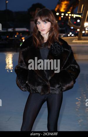 Natalia Dyer attending the Saint Laurent Womenswear Fall Winter 2023