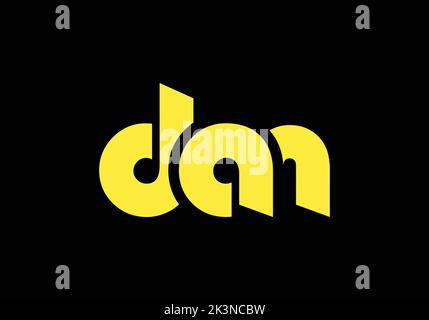 DAN Initial Monogram Letter dan Logo Design Vector Template d a n Letter Logo Design Stock Vector