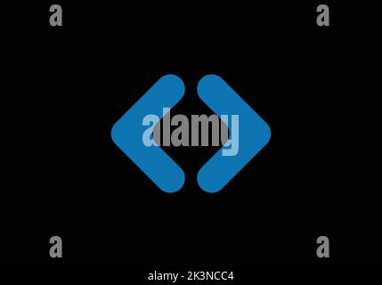 Coding Programming Abstract Logo Design for IT, Health and ETC Companies Icon Vector Template Abstract Logo Stock Vector